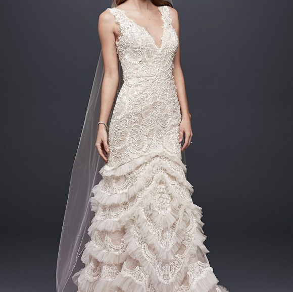 Galina Original Wedding Dress Size 6/8 - Picture 3 of 3